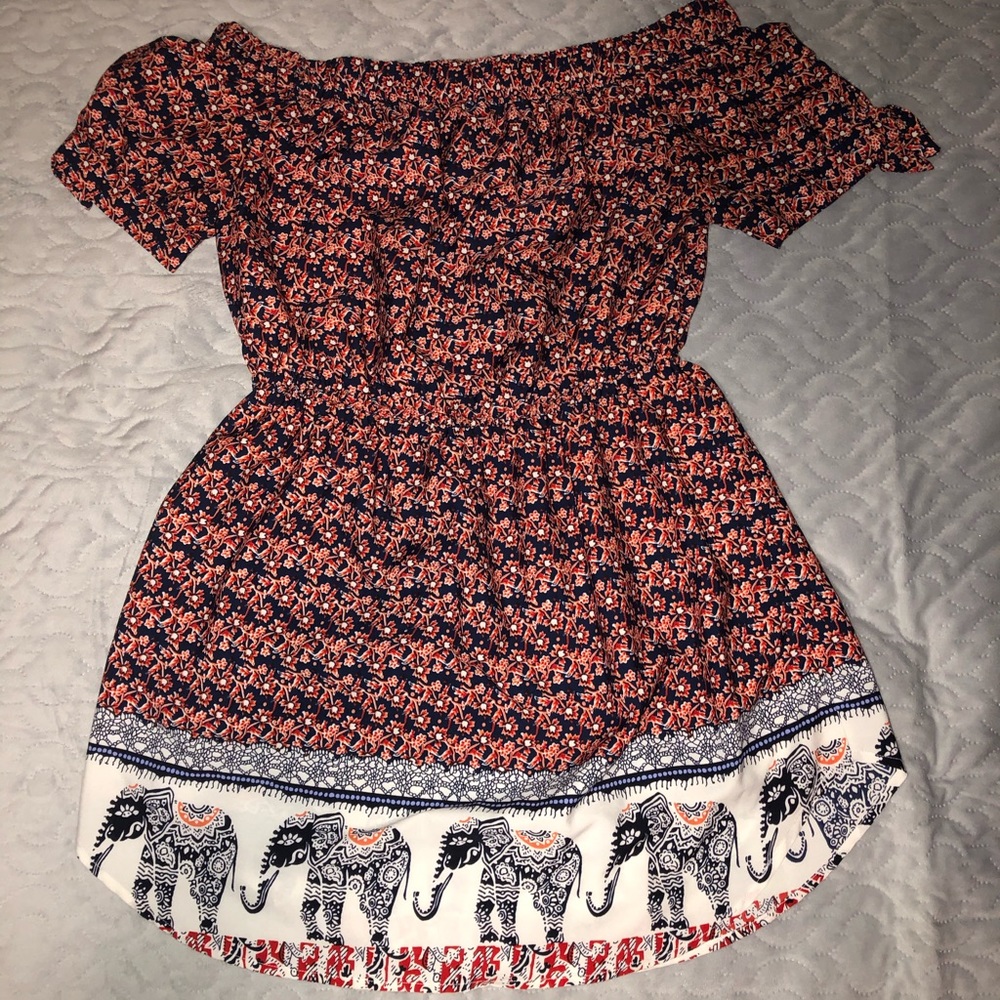 Off-the-shoulder dress